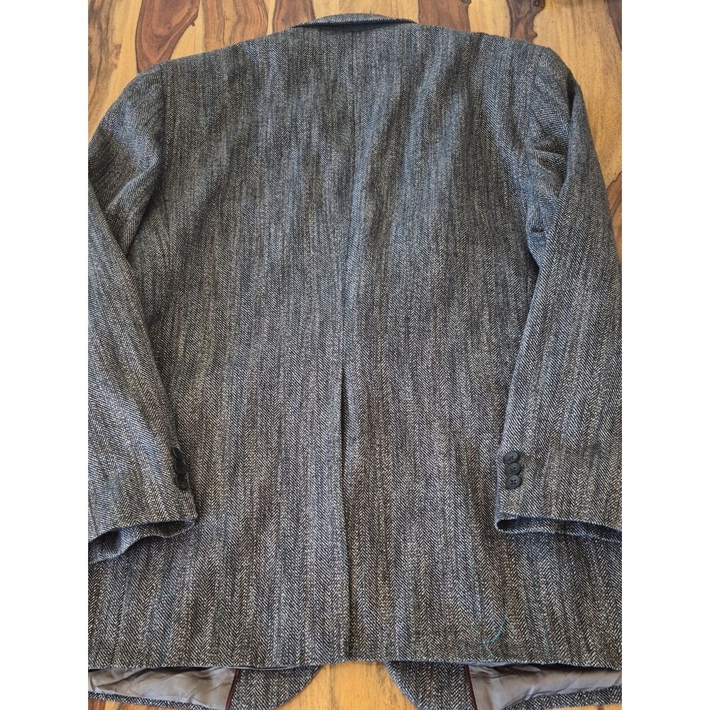 Hagger Imperial Vintage Multi Color 100% Wool Two Button Blazer Sz 46L - Picture 4 of 15